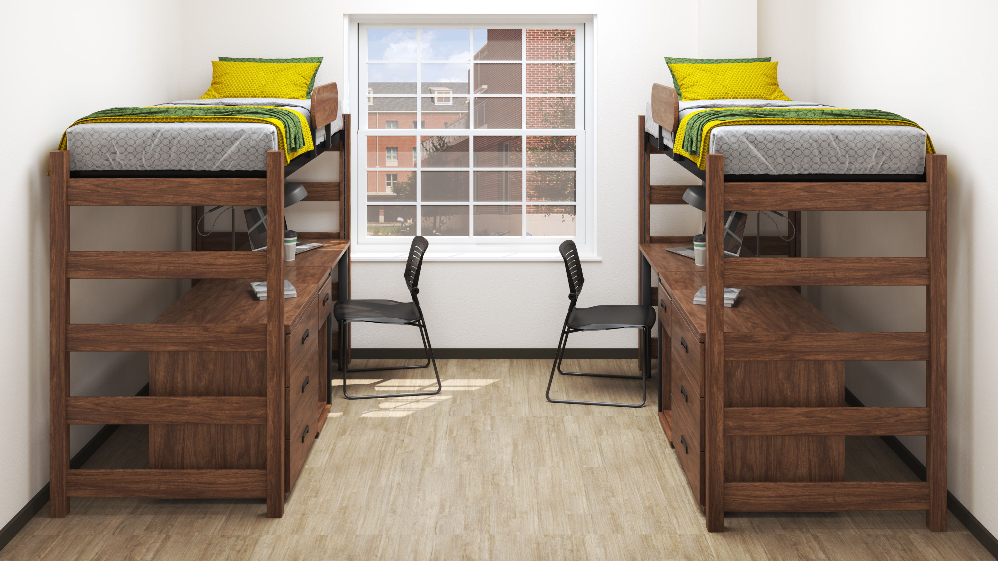 Shared room with pod bath (difference perspective).