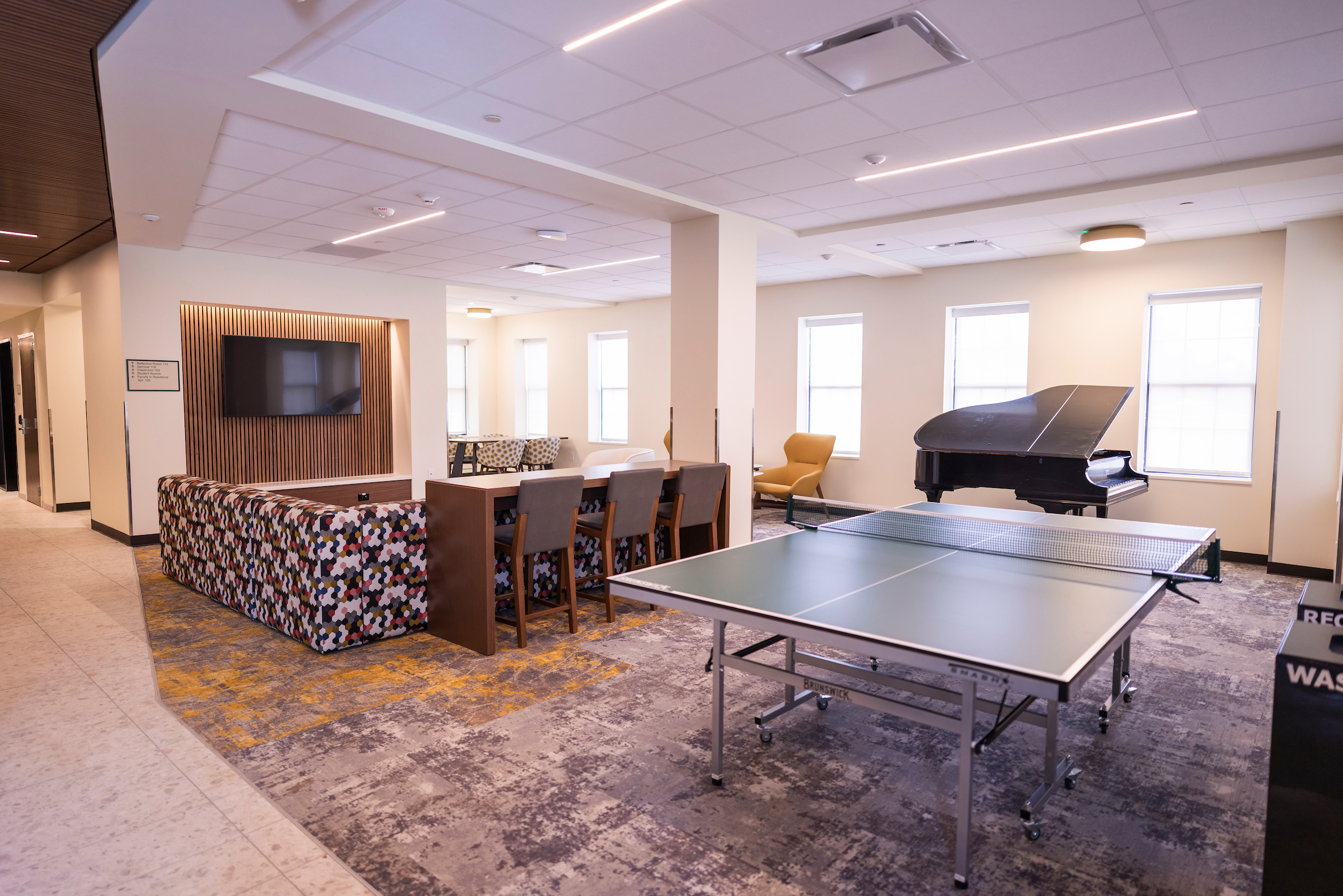 Dawson Lobby from another angle, including the piano and ping-pong table this time.