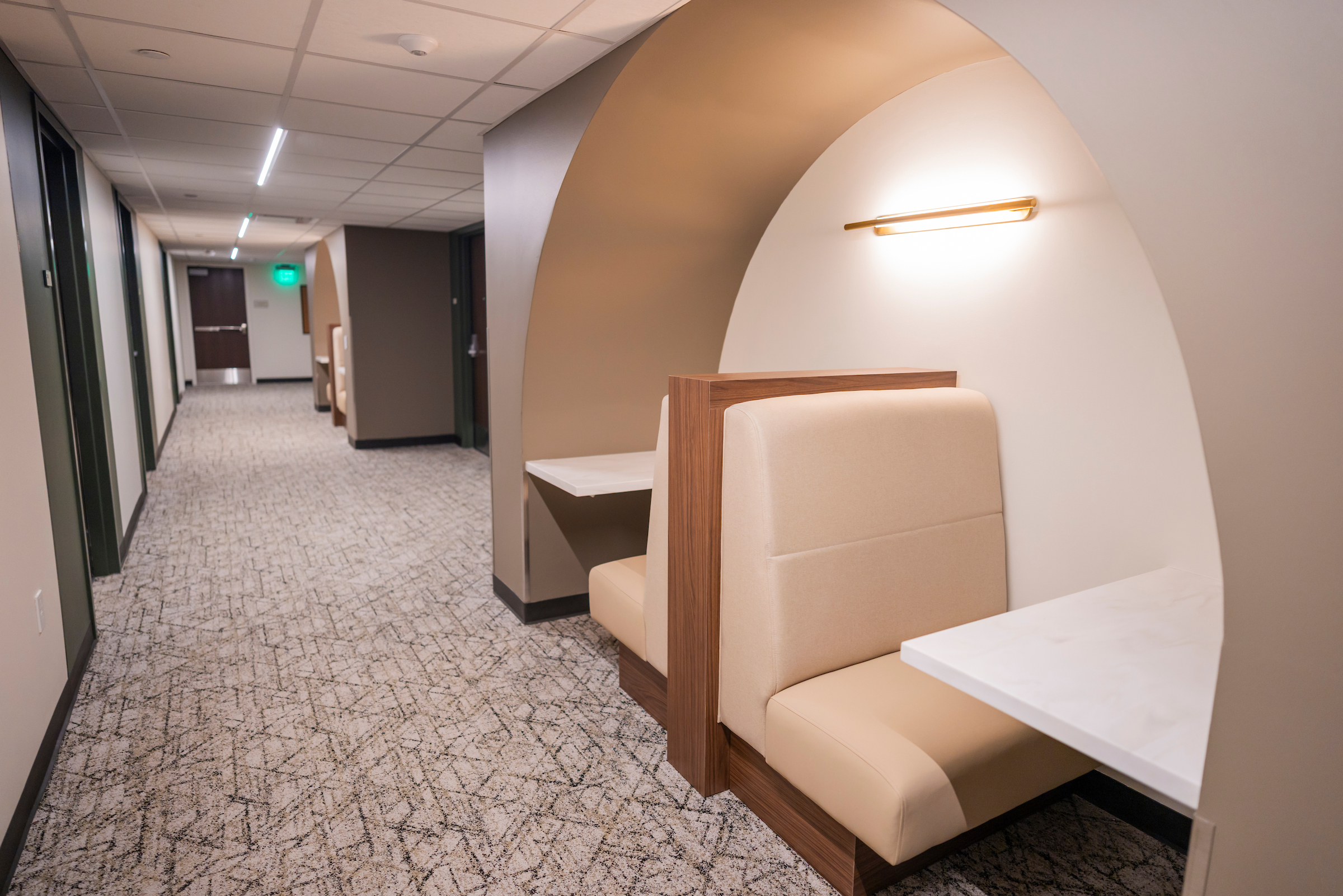 Study Coves found on each floor in specific areas of the hall. Perfect for an individual to study in.